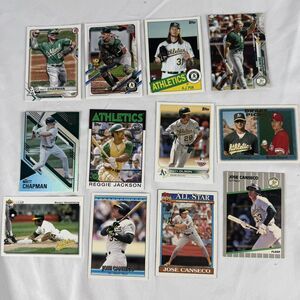 Oakland A’s 12 Card Lot NM Chapman Elite Murphy Cup Puk RC McGwire Jackson 35